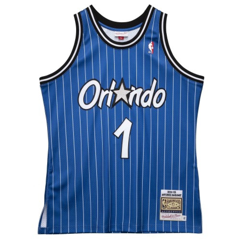 Men's Orlando Magic Anfernee Hardaway #1 Throwback Blue 94-95 Hardwood Classics Jersey-Pro Kit Vault | Brand New 26/27 Sports Jerseys